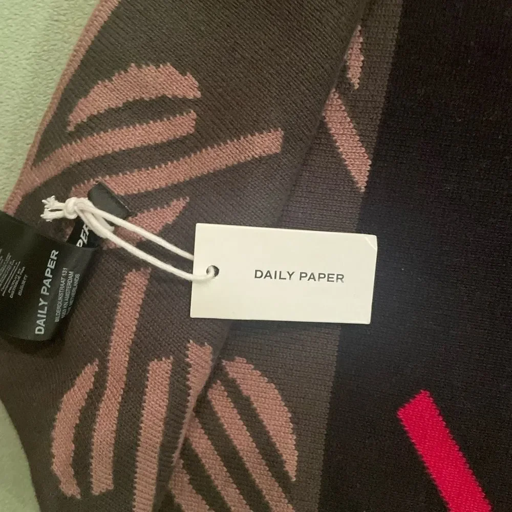 Daily Paper Throw Scarf - NWT New With Tags - One Size Fits All- Blue Red Purple
